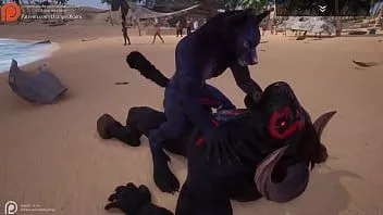 Reproduzir Gay lobo sexy peludo fodido por minotauro - vida selvagem