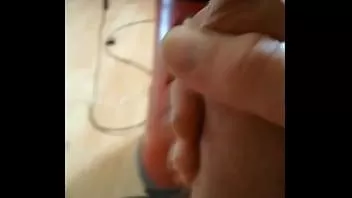 play Jerking off my uncut cock and mushroom head
