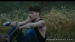 play 肌肉螺栓与搭便车的陌生人变得粗糙肛门