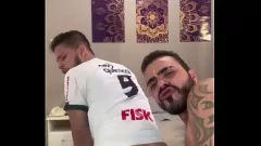 play Muscular Football Coach Miguel Trajano Gives Caio Vilar 23CM DICK