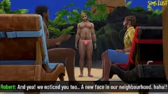 Abspielen Eine verheiratete europäische Fremde lässt sich an einem FKK-Strand mit einem großen schwarzen Schwanz in den Arsch knallen und ins Gesicht ficken